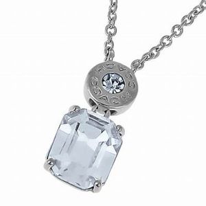 New in box Coach silver necklace March birthstone